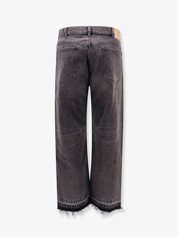 Distressed Cotton Denim Pants