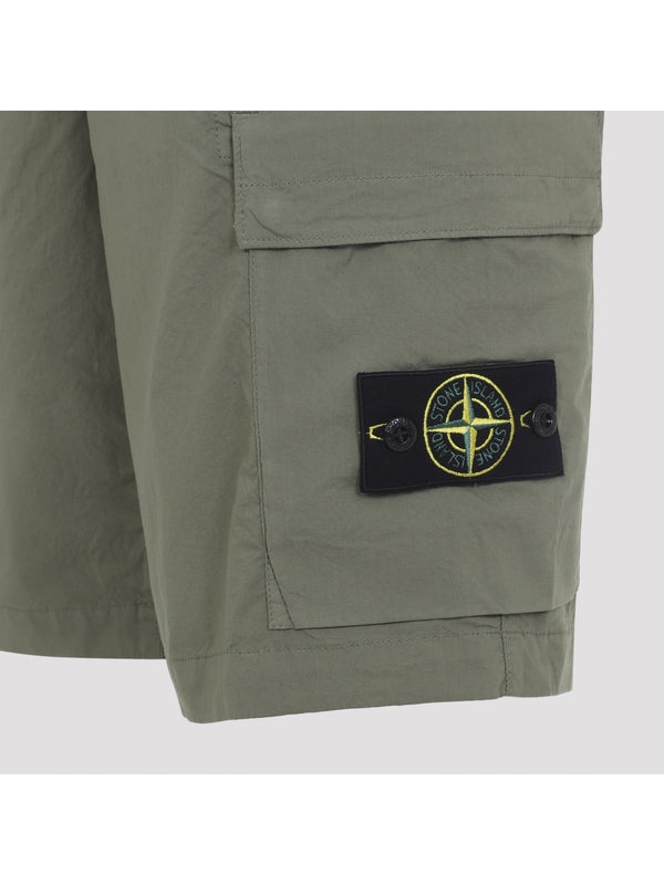 Wappen Patch Cargo Pocket Cotton Shorts