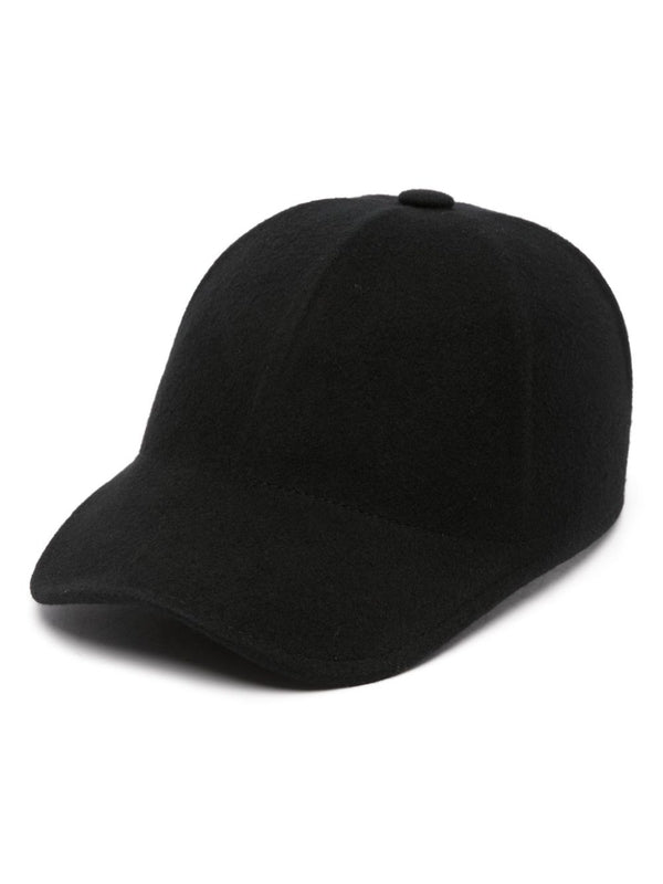 Black Wool Baseball Cap