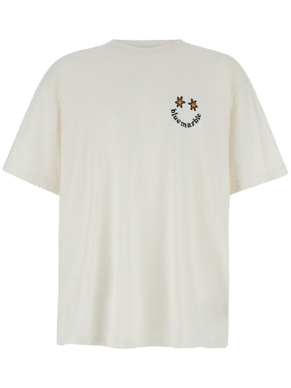 Smile Logo Embroidered Short-sleeve T-shirt