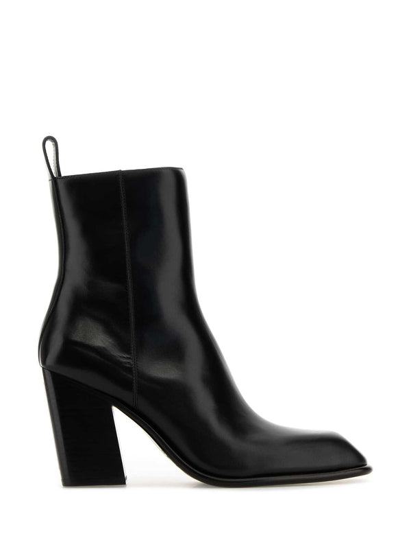 Throttle Leather Ankle Boots Heels