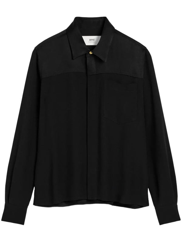 Pocket Patch Panel Detail Shirt