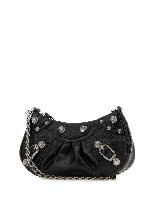 Balenciaga Le Cargol Mini Black Crossbody & Shoulder Bags