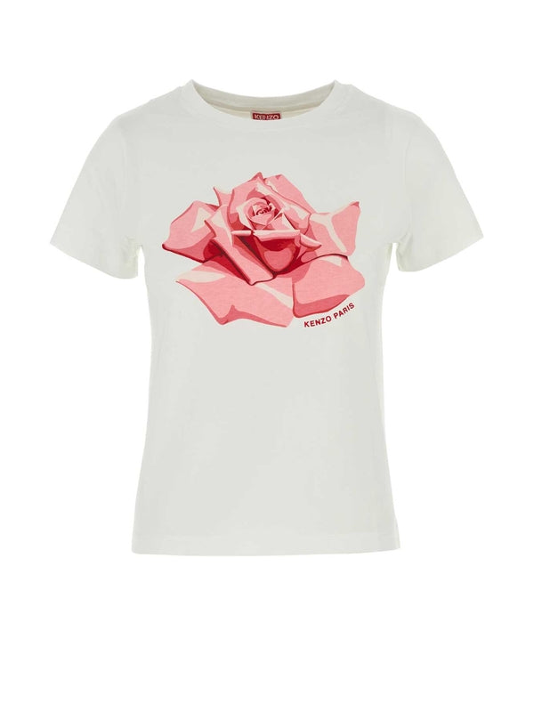 Rose Print Short Sleeve T-shirt