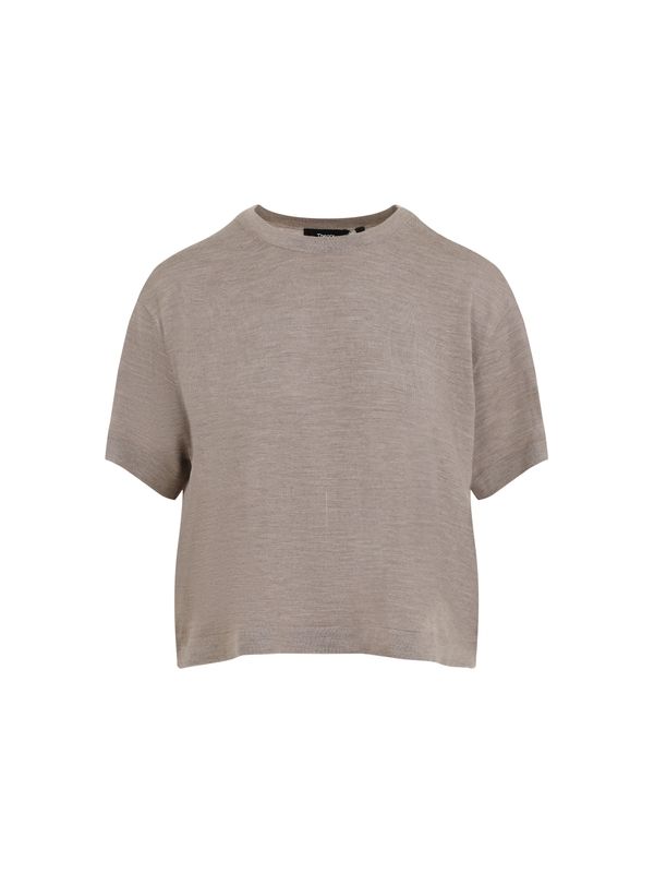 Crewneck Wool Short-sleeve Knit