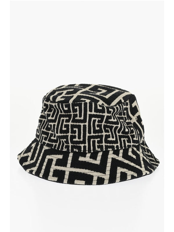 Balmain Black Beige Bucket Hats