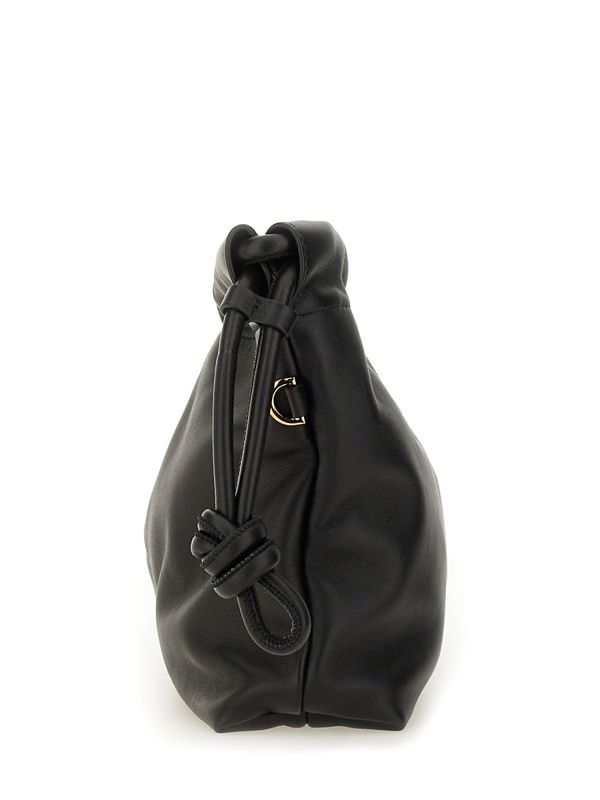 Eva Drawstring Leather Shoulder Bag