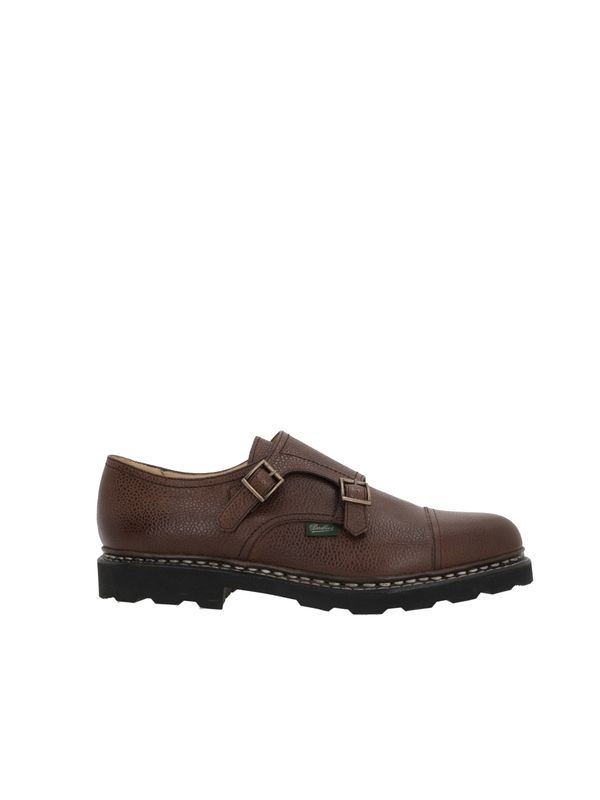 William Leather Monk Strap Shoes