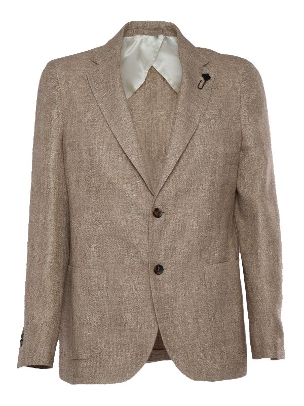 Boutonniere Single Linen Wool Jacket