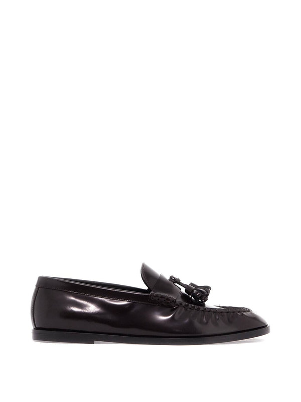 Tassel Detail Leather Loafers