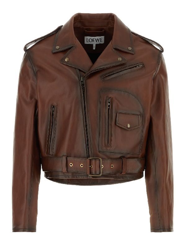 Grain Nappa Leather Biker Jacket