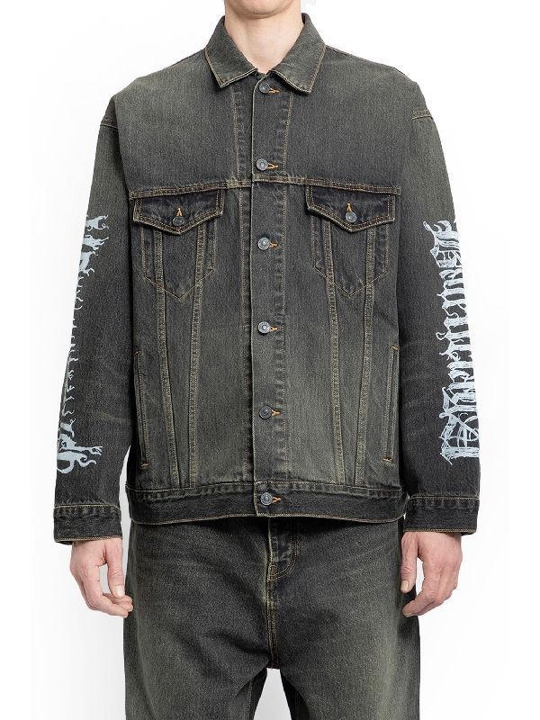 Diy Metal Large-fit Denim Jacket