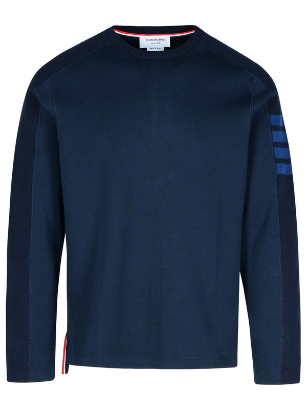 4-Bar Cotton Long Sleeve Top