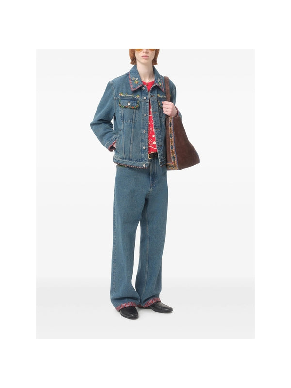 Valentino Blue Trucker