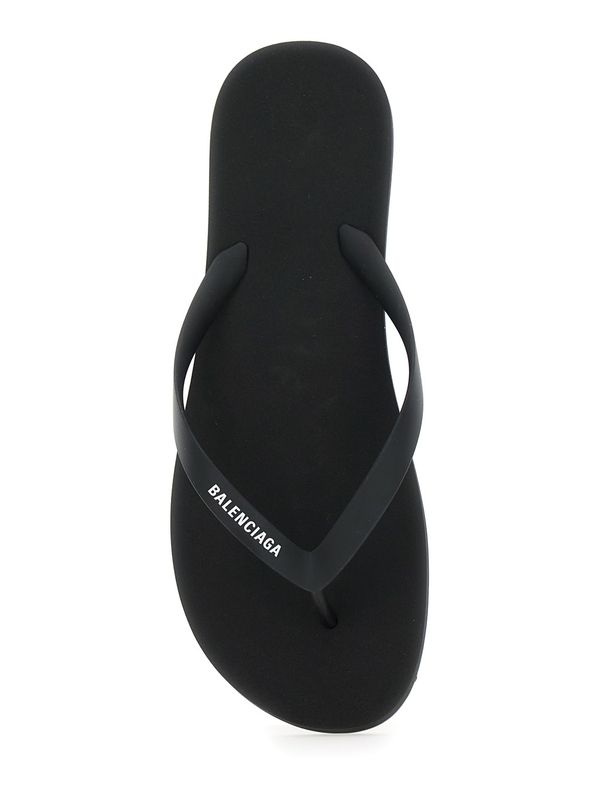Balenciaga Black Flip Flops