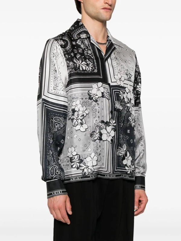 Bandana Print Long-Sleeve Shirt