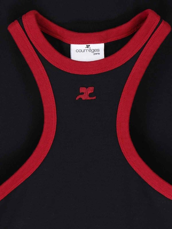 Scuba Logo Cotton Mini Dress