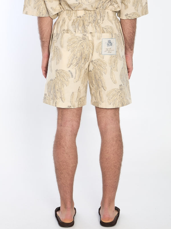 Aloe Printing Cotton Shorts