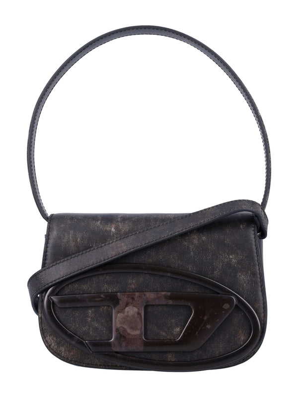 DIESEL - 1dr Vintage Leather Shoulder Bag - Jente