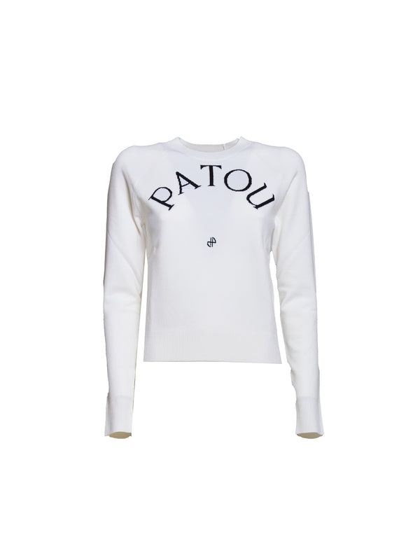 PATOU - Jacquard Logo Knit - Jente