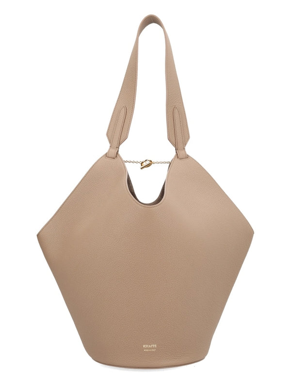 Khaite Beige Tote Bags