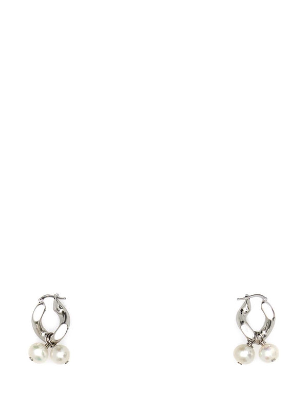 Pearl Hoop Earrings