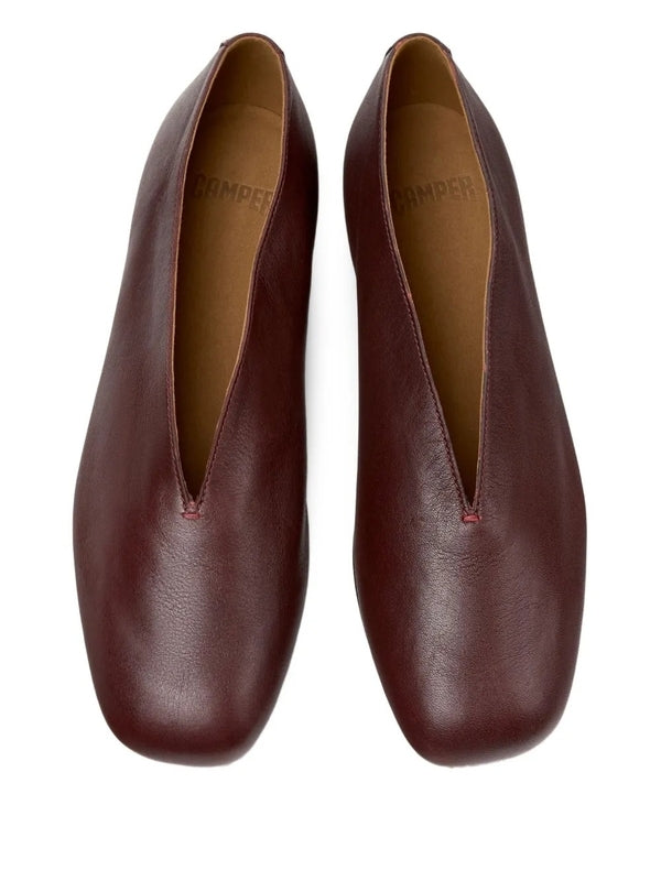Camper Burgundy Flat Shoes