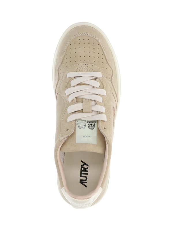 Autry Beige Low Top Sneakers