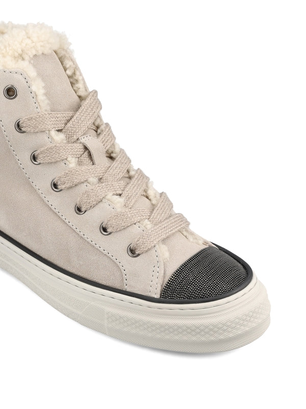 Monilito Shearling High Top Sneakers