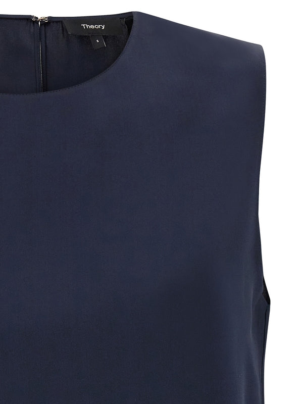 Back Button
  Silk Sleeveless Top