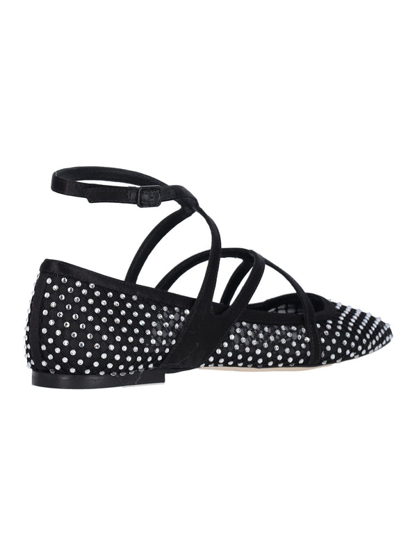 Astoria Rhinestone Mesh Flat Shoes