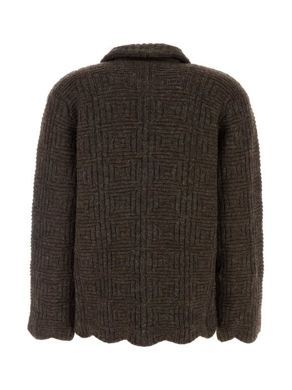 Monghidoro Collar Wool Cardigan