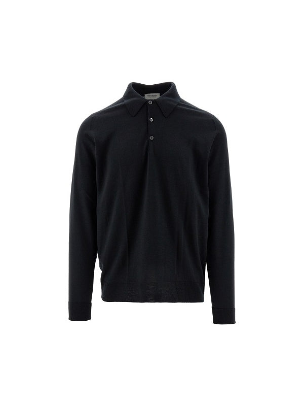 Long Sleeve Polo Knit