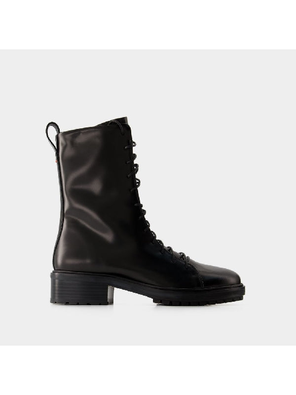 Isa Lace-Up Leather Boots