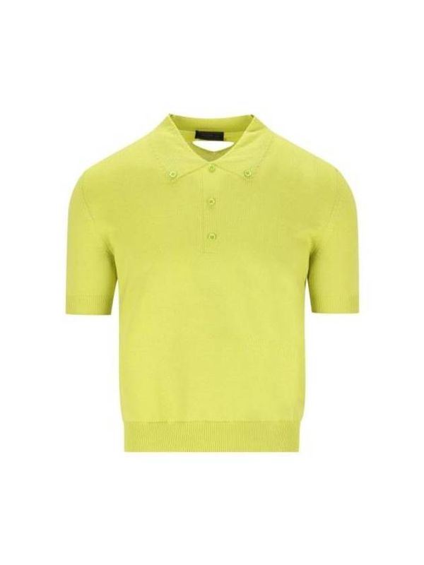 Trompe L'Oeil Polo Shirt Rib Wool Knit