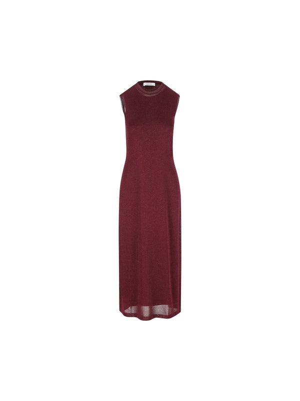 Lurex Sleeveless Long Dress
