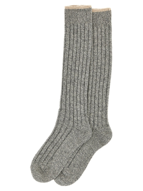 Cashmere Rib Socks