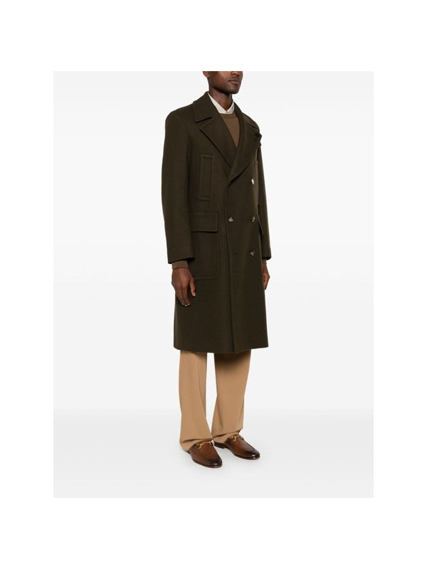 Boutonniere Double Wool Coat