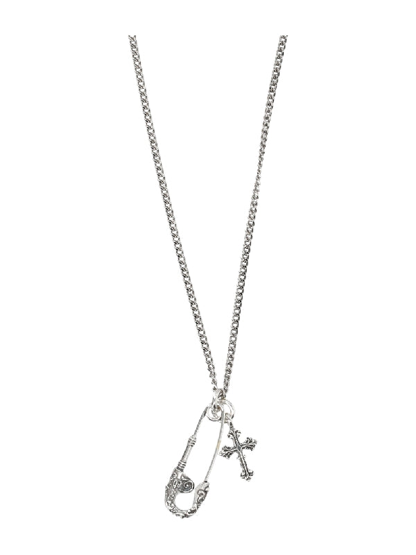 Cross Pin Pendant Necklace