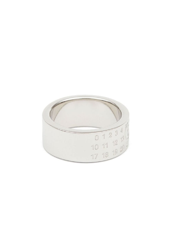 Number Engraving Silver Ring