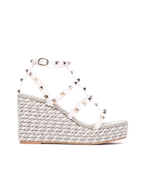 Valentino White Wedge Sandals