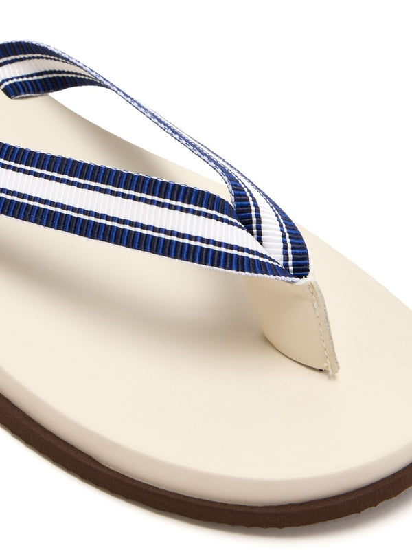 Stripe Band Detail Flip-flops