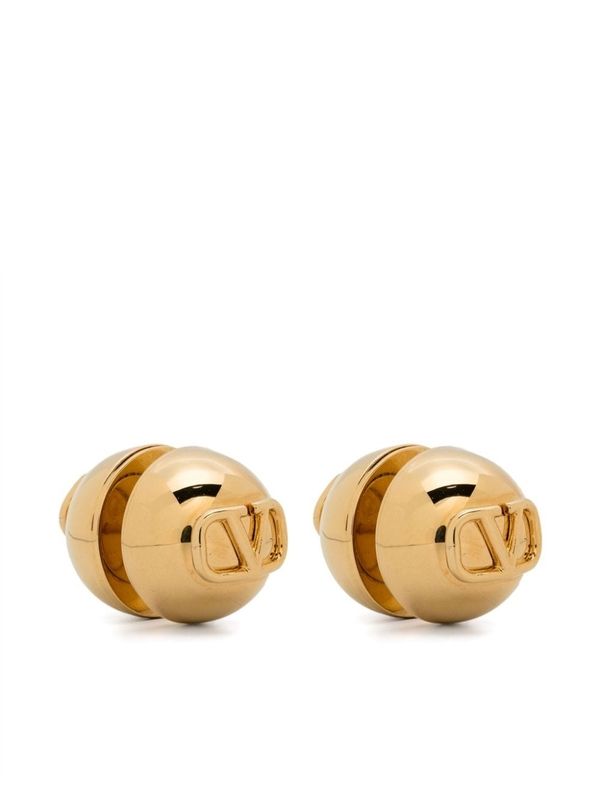 V Logo Stud
  Earrings