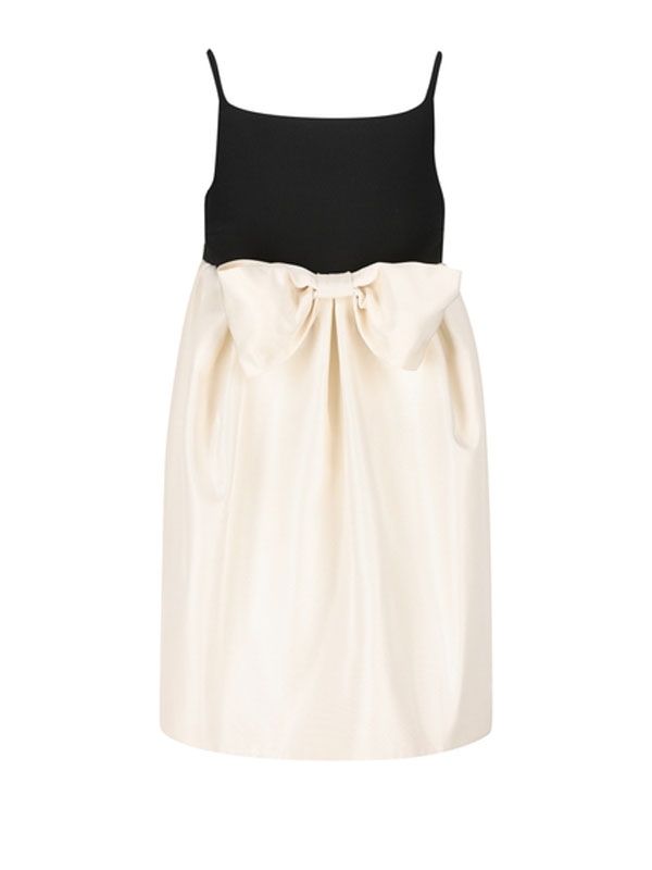 Muguet Bow Silk Dress