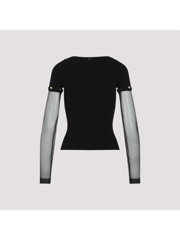 Alcide Sheer Long Sleeve Top