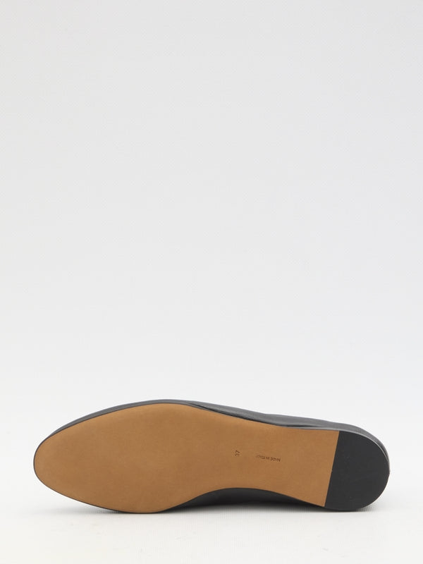 Awar Leather Flat Loafers