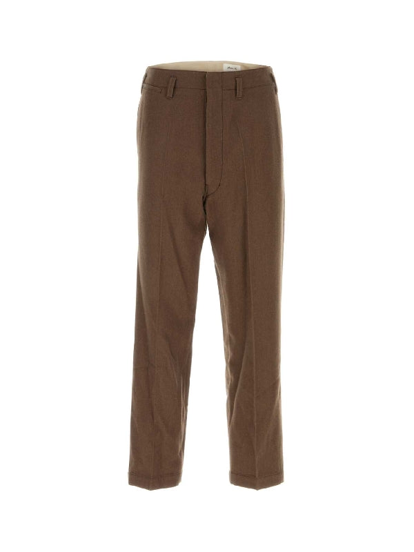 Virgin Wool Belt Detail Pants