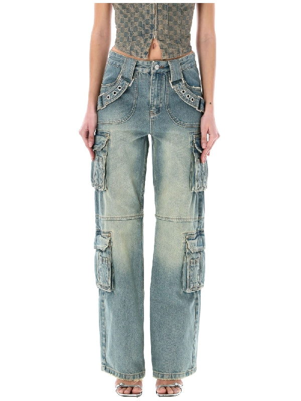MISBHV - Harness Denim Cargo Pants - Jente