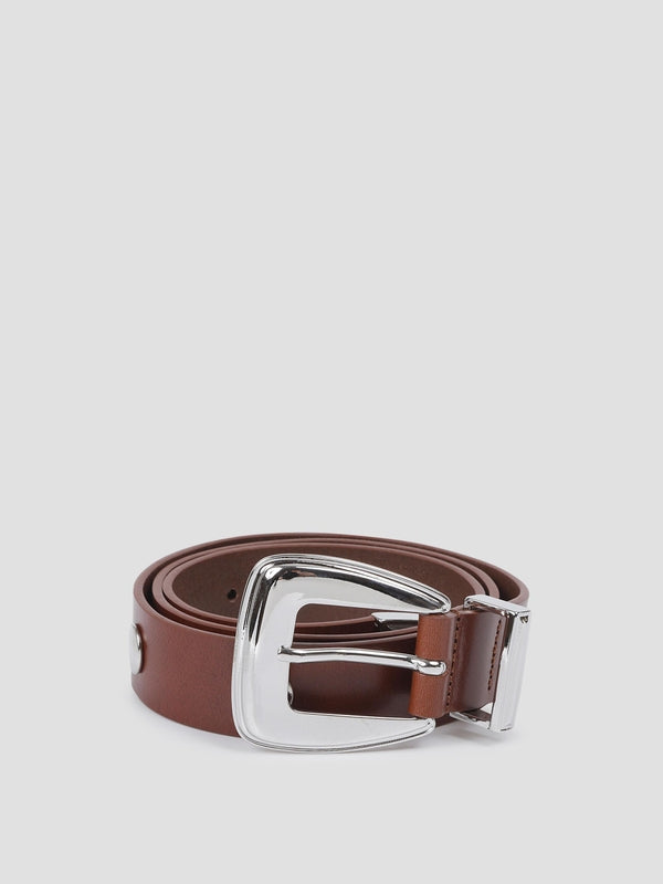 The Frankie Shop Brown Leather Belts