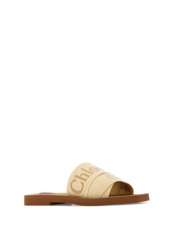 Woody Logo Band Flat Sandals